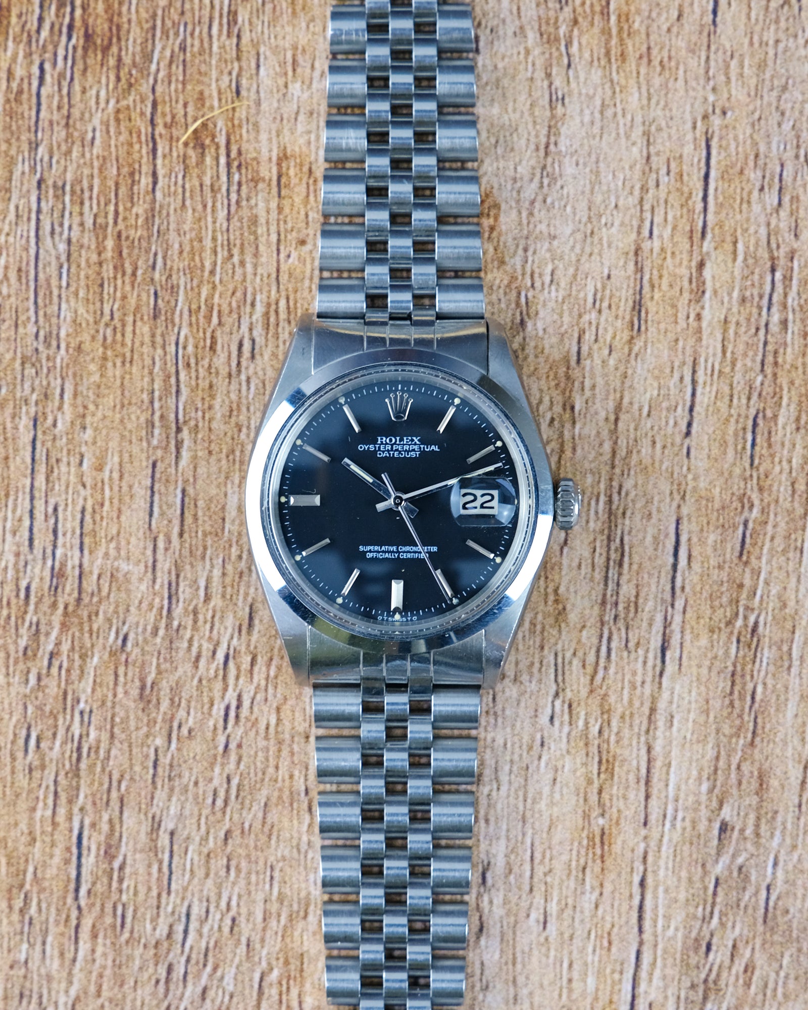 Rolex Datejust reference 1600 Black Dial – Perpetual Watch Lover (PWL)