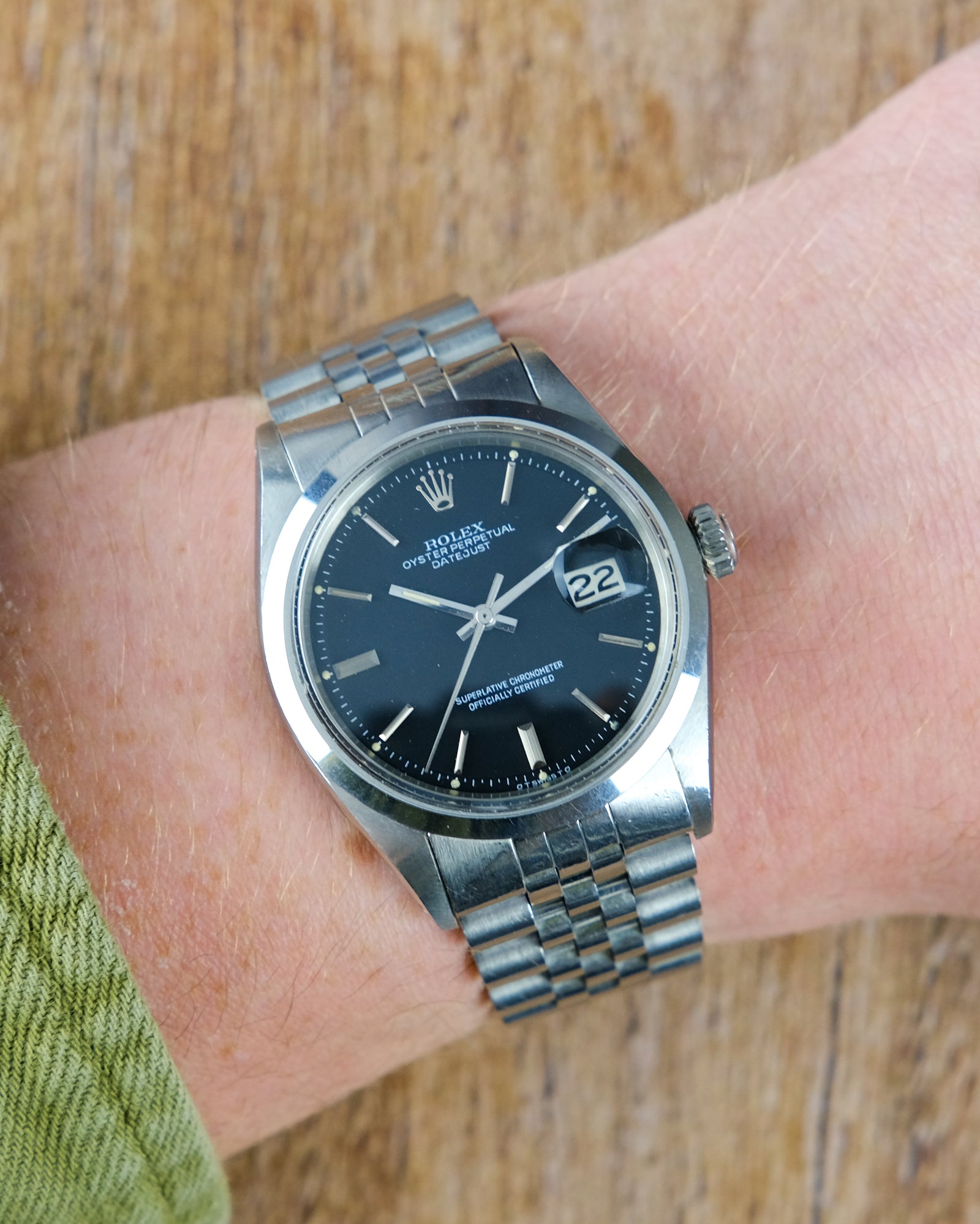 Rolex Datejust reference 1600 Black Dial – Perpetual Watch Lover (PWL)