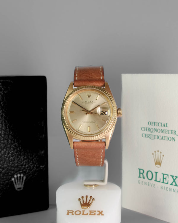 Rolex 1601 18kt with box and papers