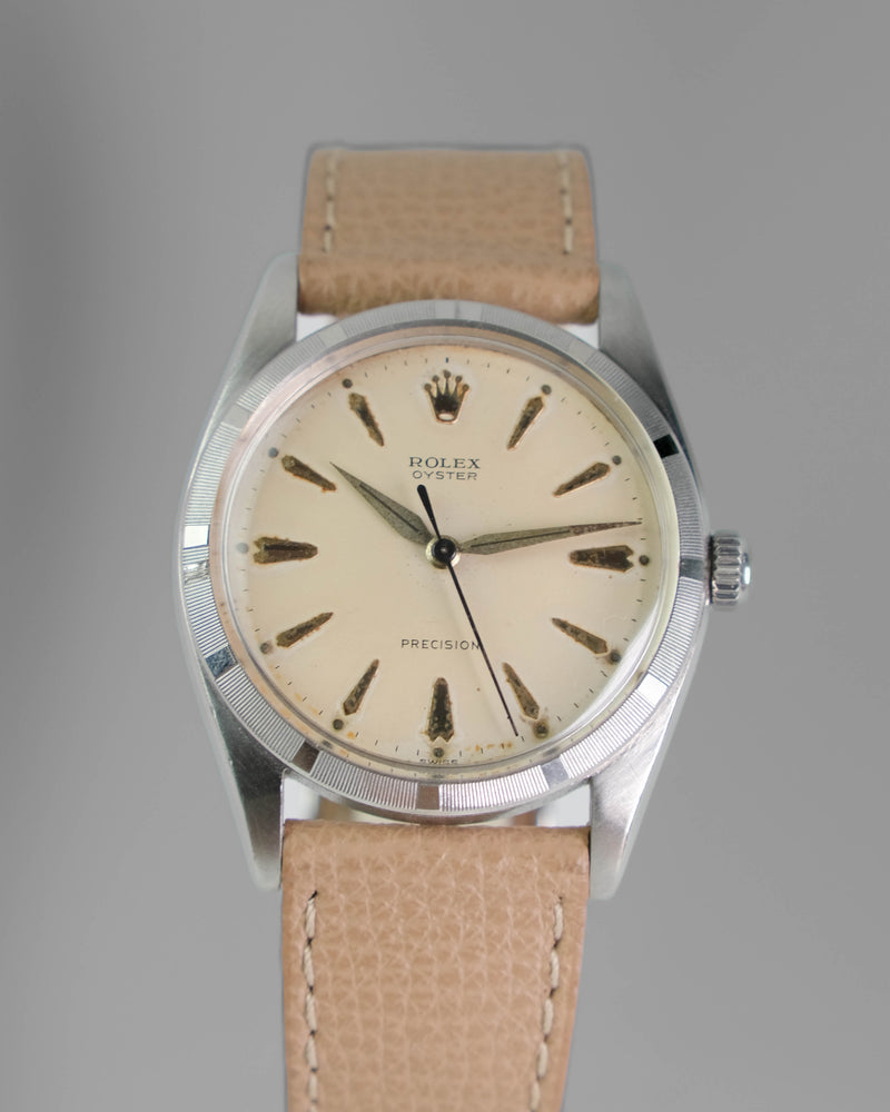 Rolex 6425 A 36mm Handwound Jumbo Vintage watch Engine turned bezel