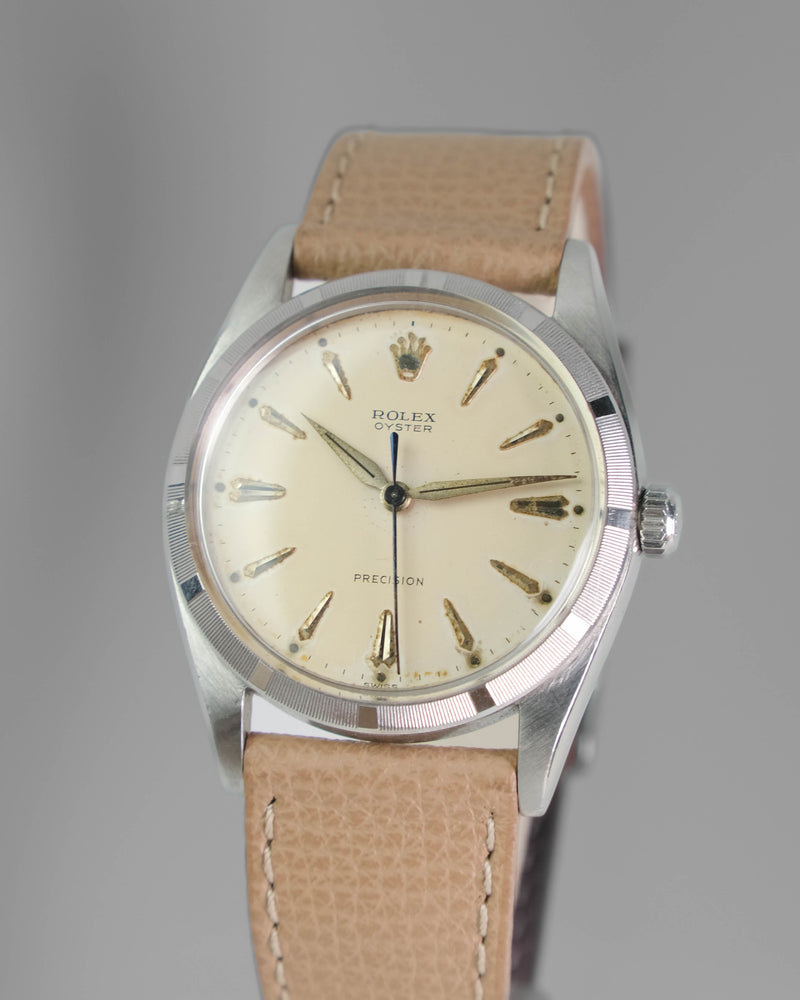Rolex 6425 A 36mm Handwound Jumbo Vintage watch Engine turned bezel