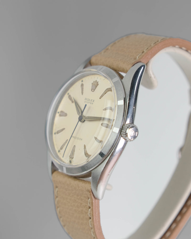 Rolex 6425 A 36mm Handwound Jumbo Vintage watch Engine turned bezel