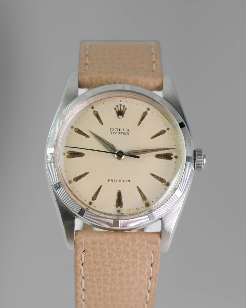 Rolex 6425 A 36mm Handwound Jumbo Vintage watch Engine turned bezel