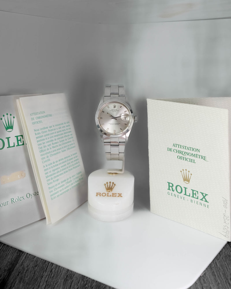 Rolex 1500 oyster perpetual date from 1970 with papers