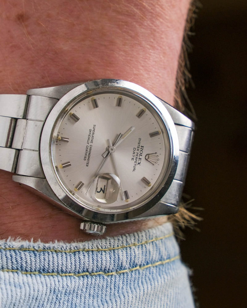 Rolex 1500 oyster perpetual date from 1970 with papers