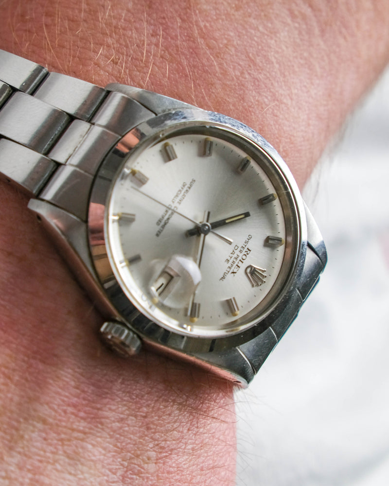 Rolex 1500 oyster perpetual date from 1970 with papers