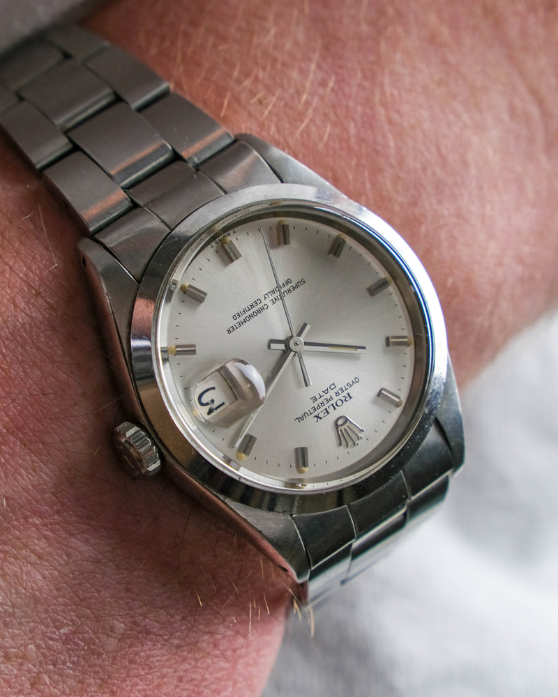 Rolex 1500 oyster perpetual date from 1970 with papers