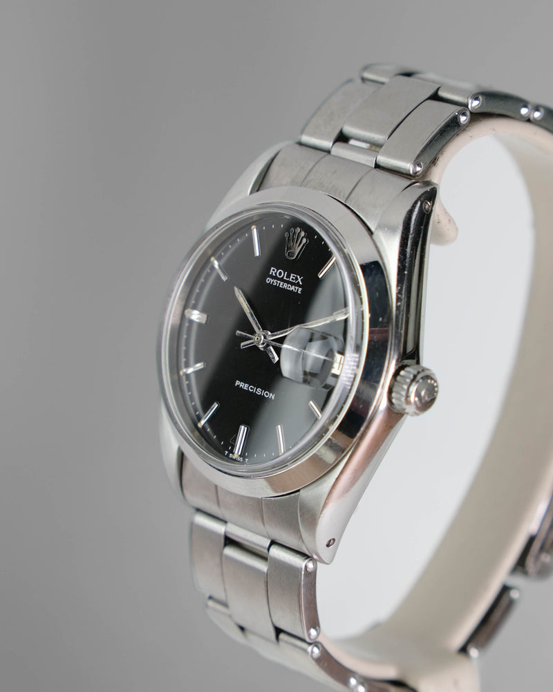 Rolex oyster date 6694 Black dial on rivet bracelet From 1968