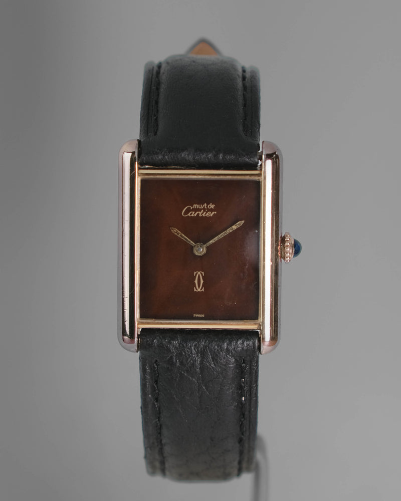 Cartier tank lm Mechanique Wood dial