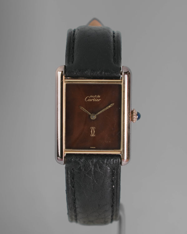 Cartier tank lm Mechanique Wood dial