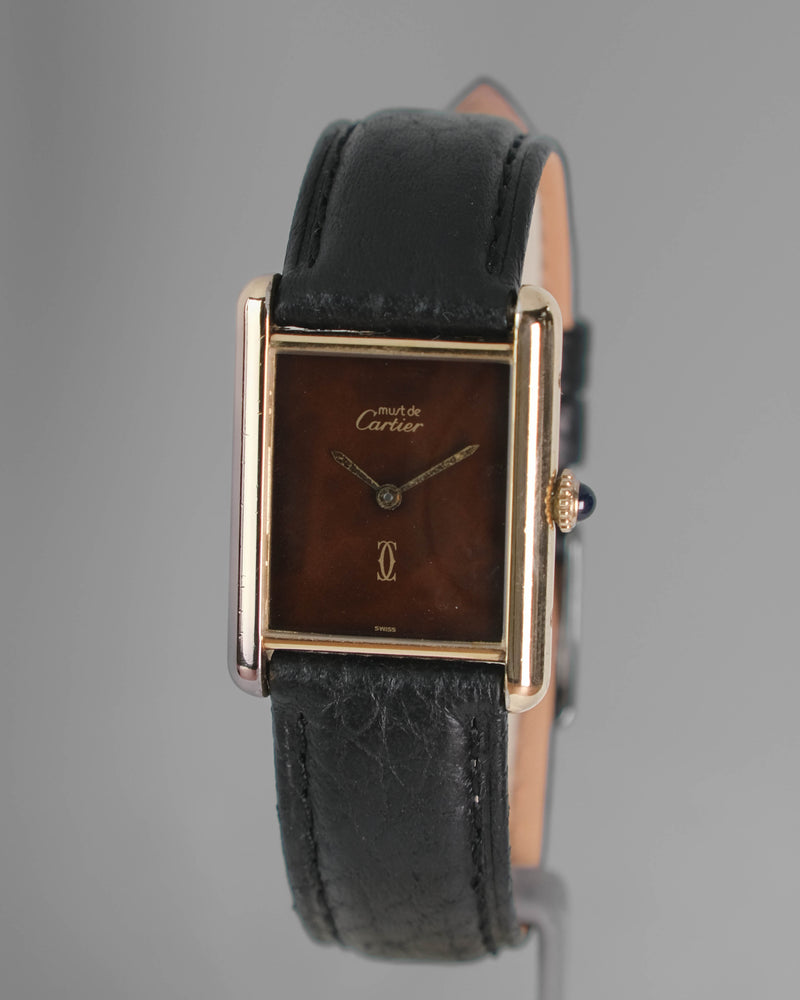 Cartier tank lm Mechanique Wood dial