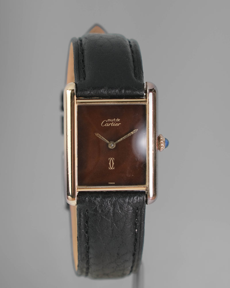 Cartier tank lm Mechanique Wood dial