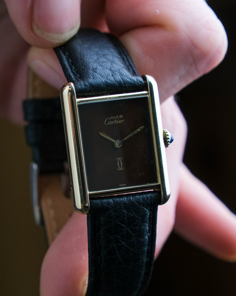 Cartier tank lm Mechanique Wood dial
