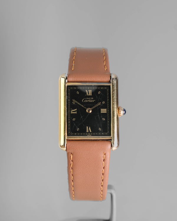 Cartier tank lm quartz black roman spider dial
