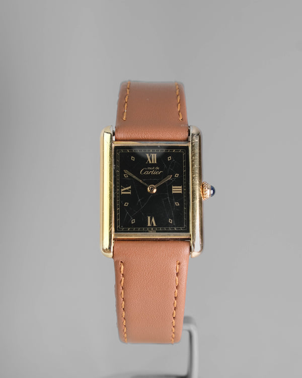 Cartier tank lm quartz black roman spider dial