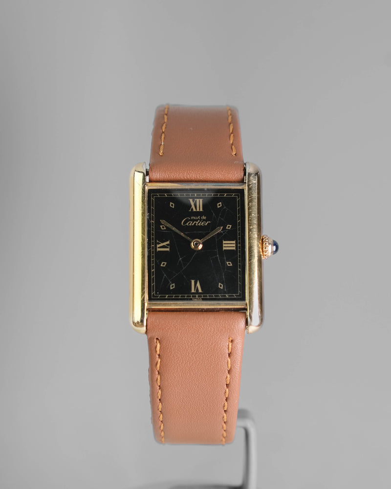 Cartier tank lm quartz black roman spider dial