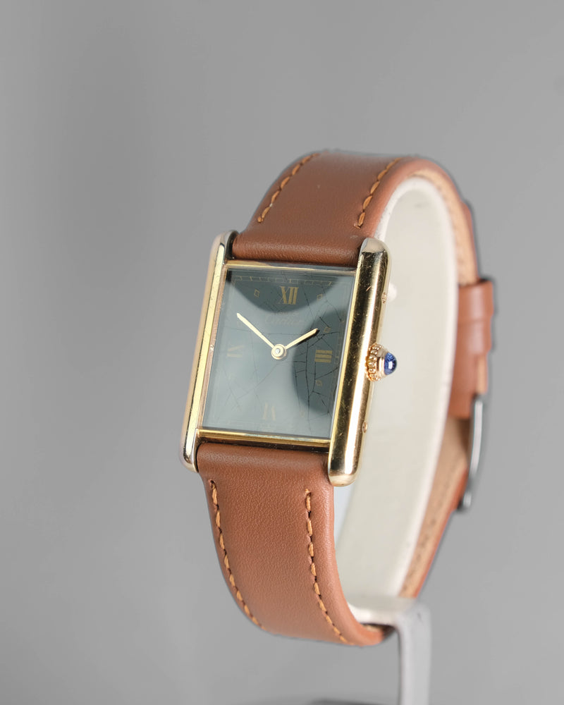 Cartier tank lm quartz black roman spider dial