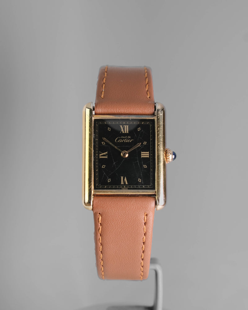 Cartier tank lm quartz black roman spider dial