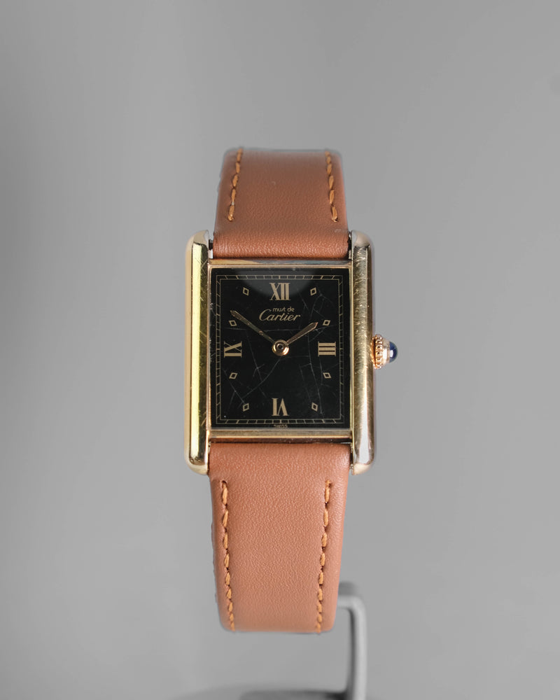 Cartier tank lm quartz black roman spider dial