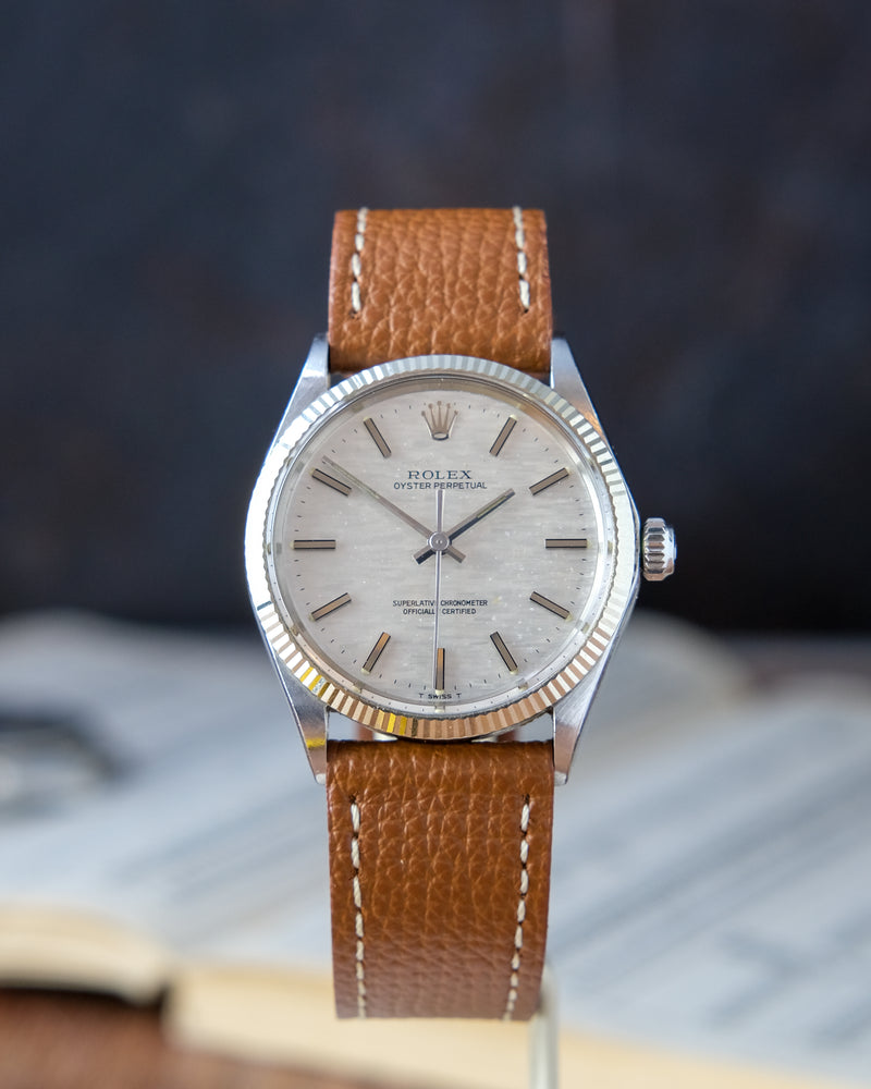 Rolex 1005 Oyster perpetual with shantung Dial from 1970