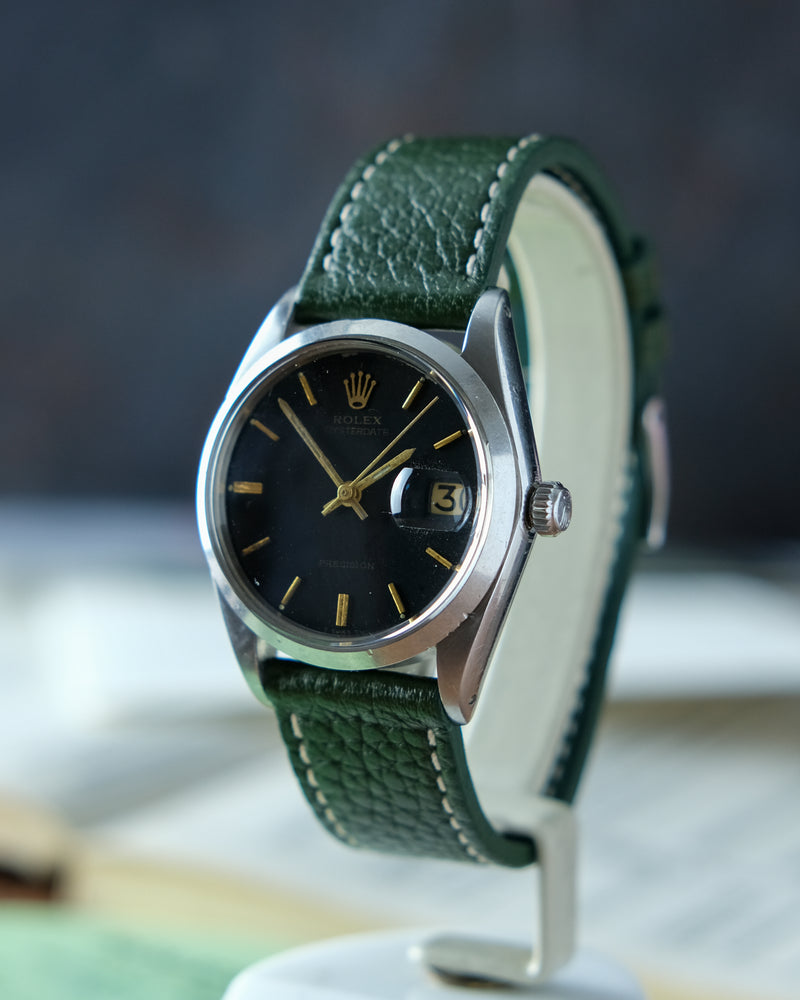 Rolex 6694 Oysterdate with black dial from 1965 Serviced No papers