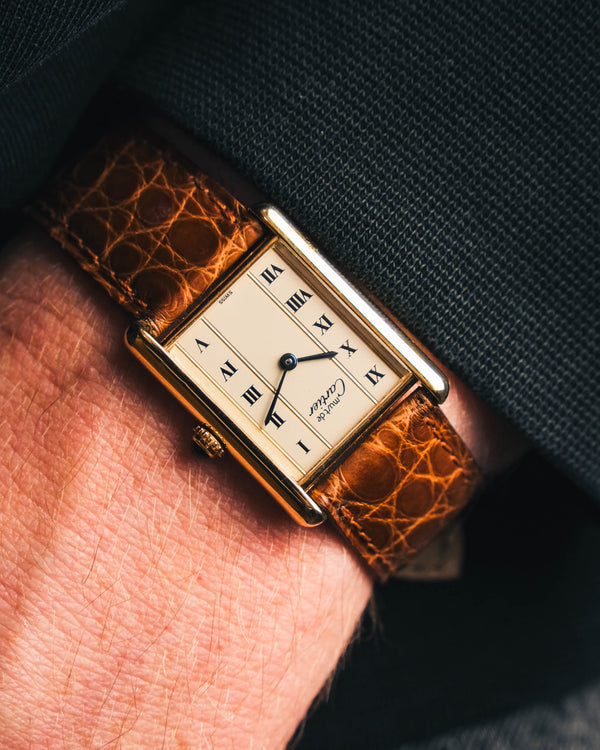 Cartier Tank Quartz LM With box