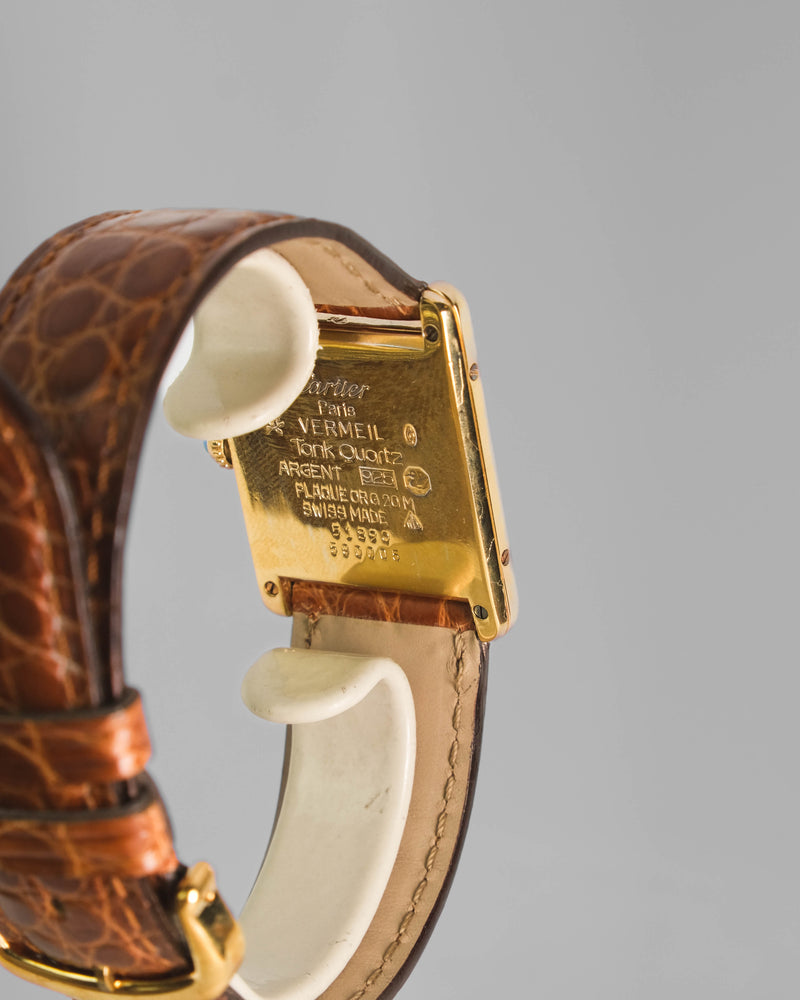 Cartier Tank Quartz LM With box