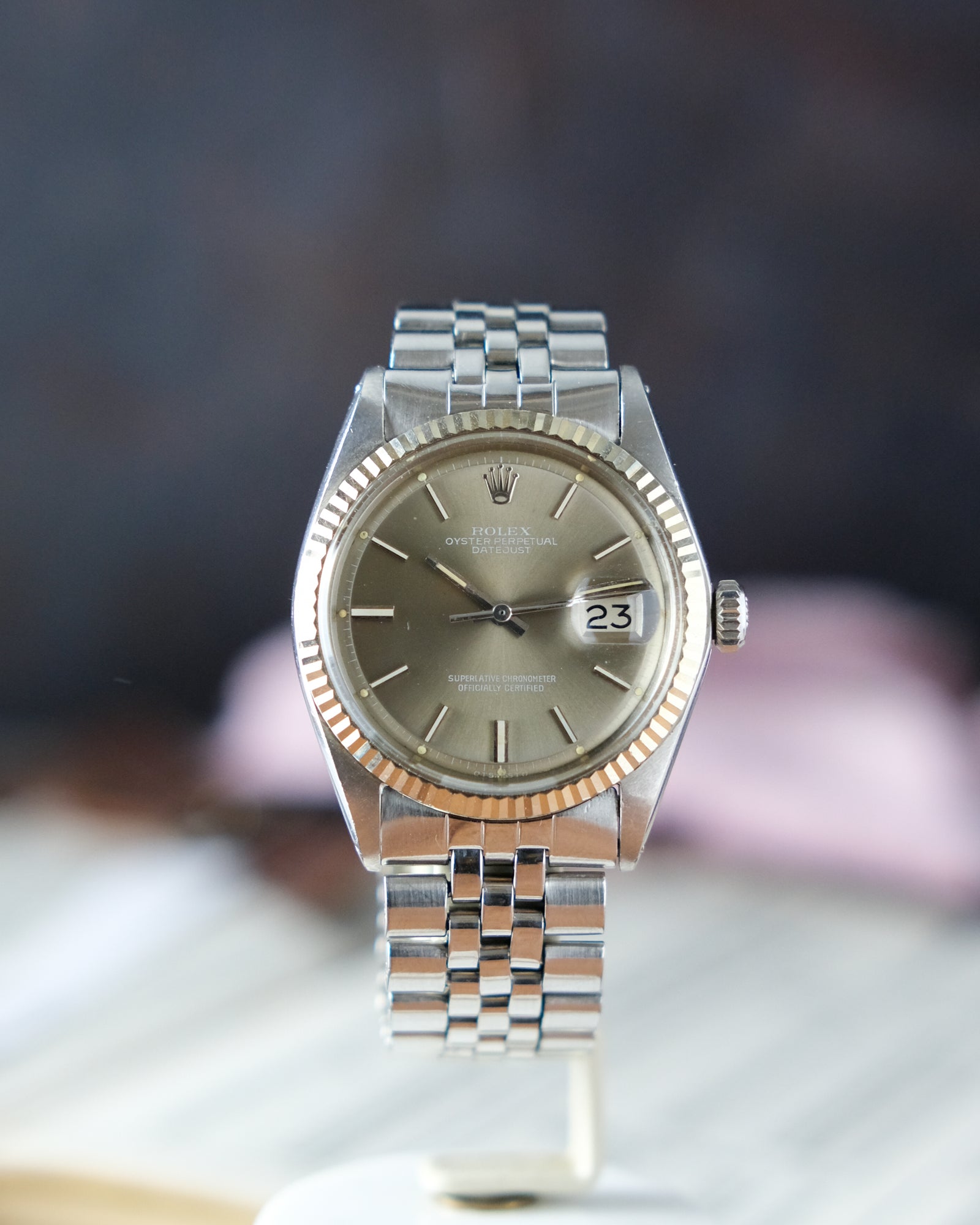 Rolex datejust, Reference 1601 Taupe Ghost dial – Perpetual Watch 