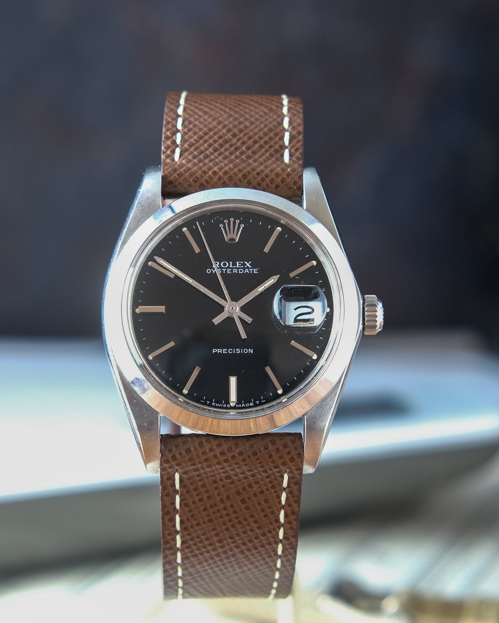 Rolex 6694 Mint condition stunning black dial 1985 – Perpetual