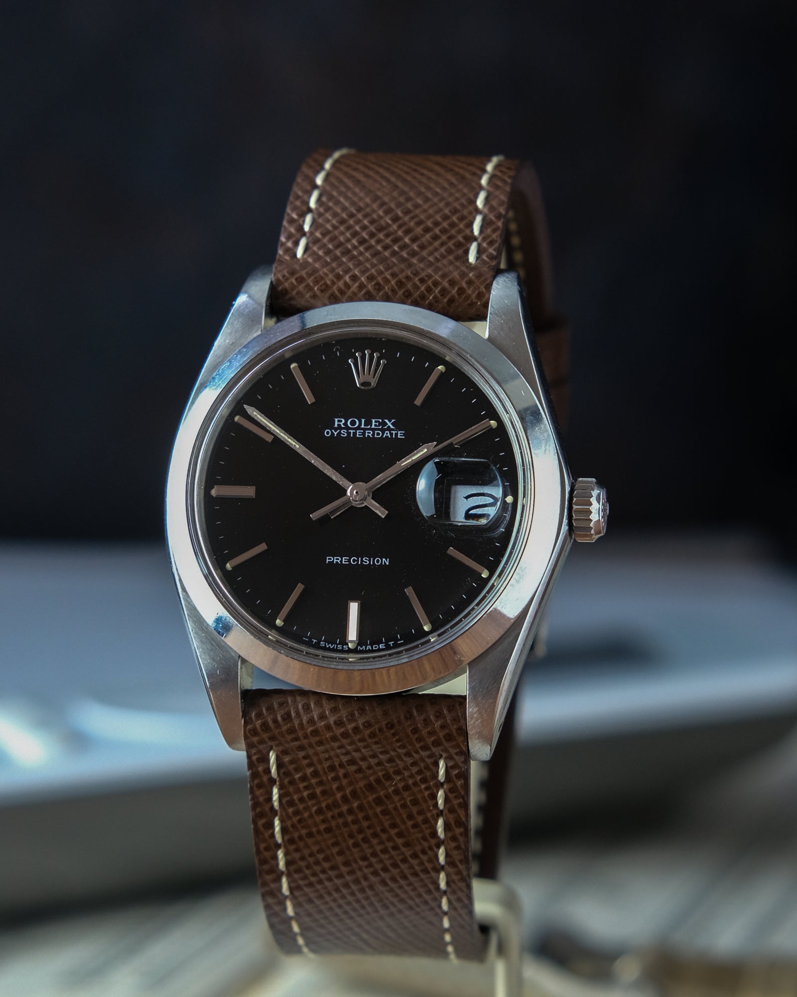 Rolex 6694 leather strap hotsell
