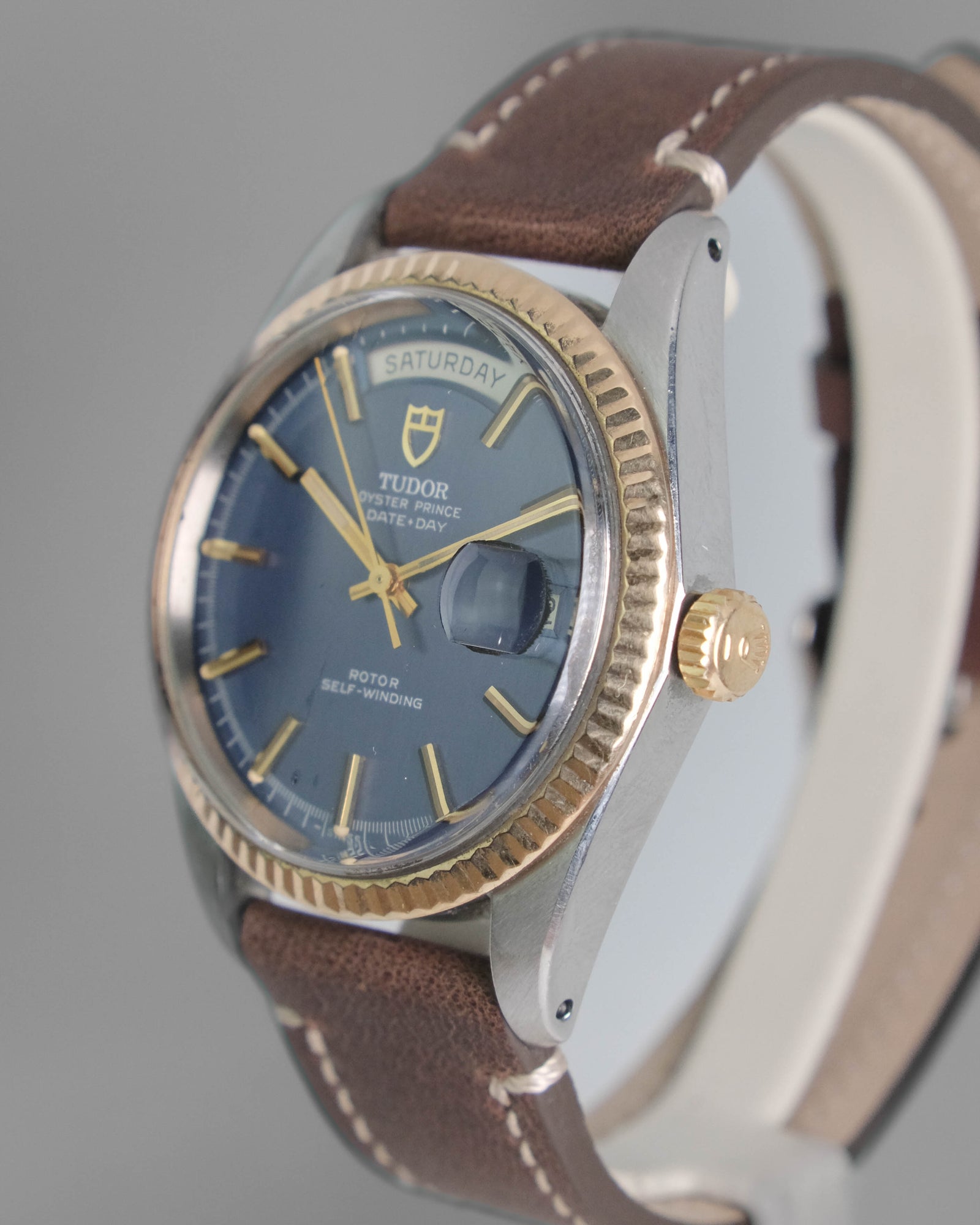 Tudor Date Day JUMBO blue dial 7019/3 from 1969 – Perpetual Watch