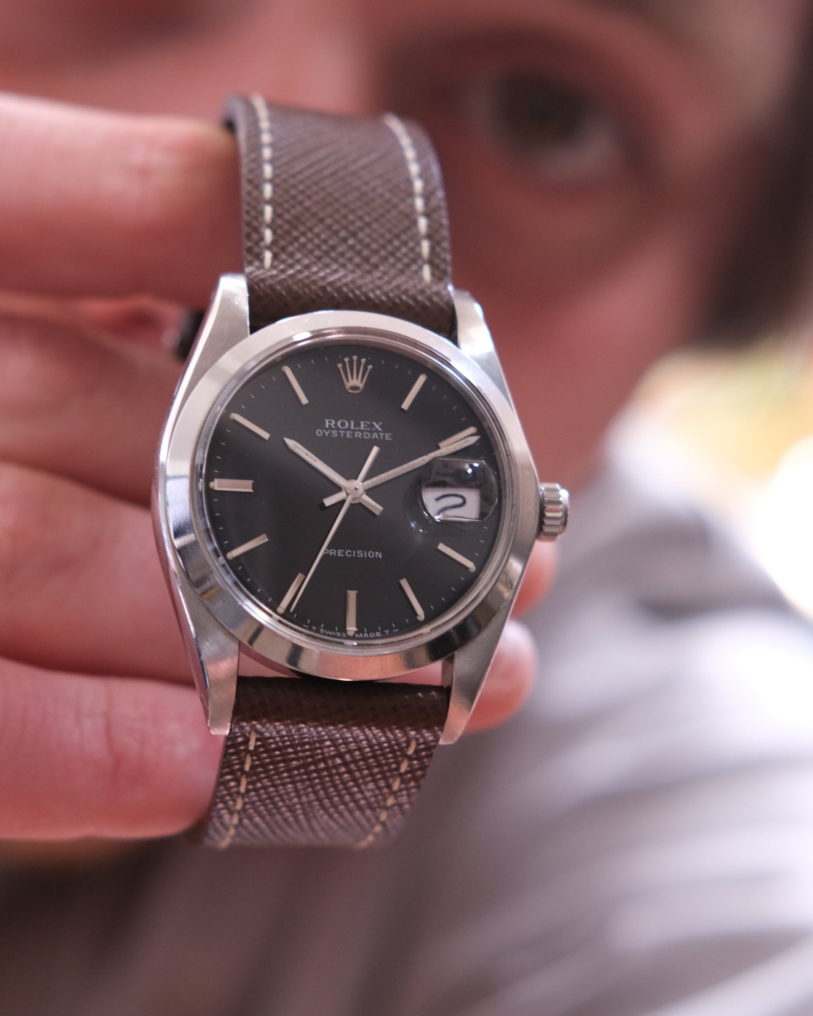 Rolex 6694 Mint condition stunning black dial 1985 – Perpetual