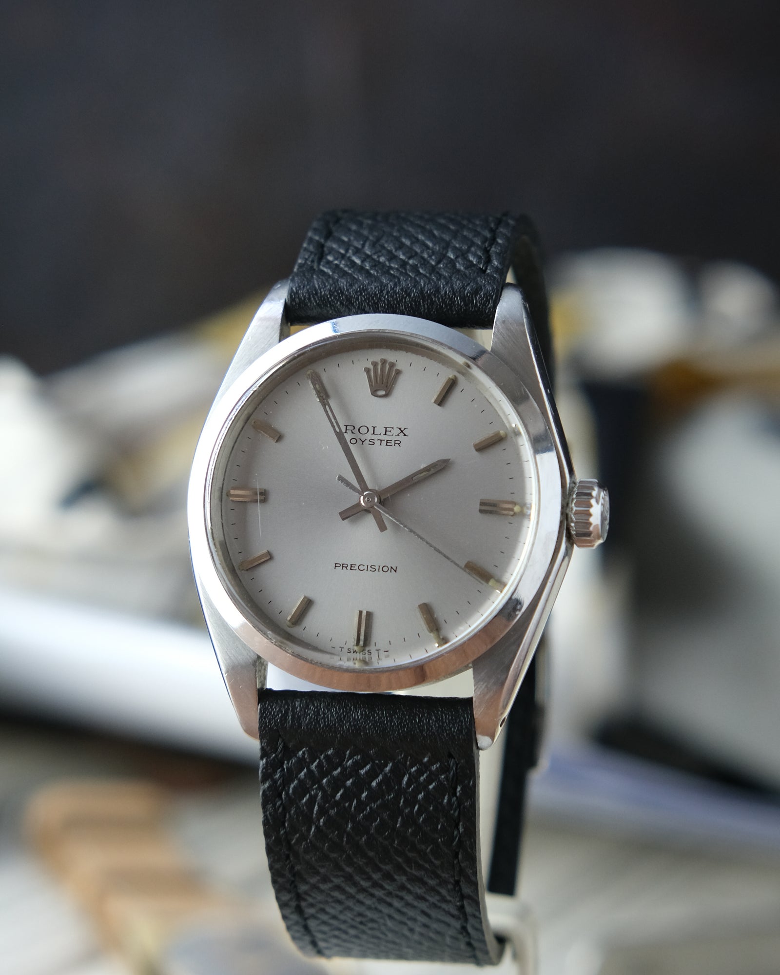 Rolex 6426 Oyster precision 34mm Grey dial – Perpetual Watch
