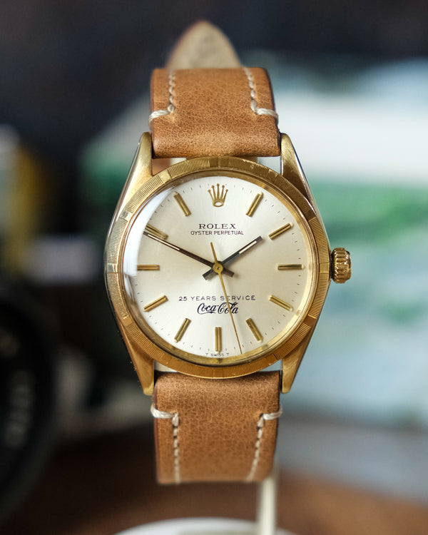 Rolex 1007 18kt gold With super rare Coca cola dial From 1963