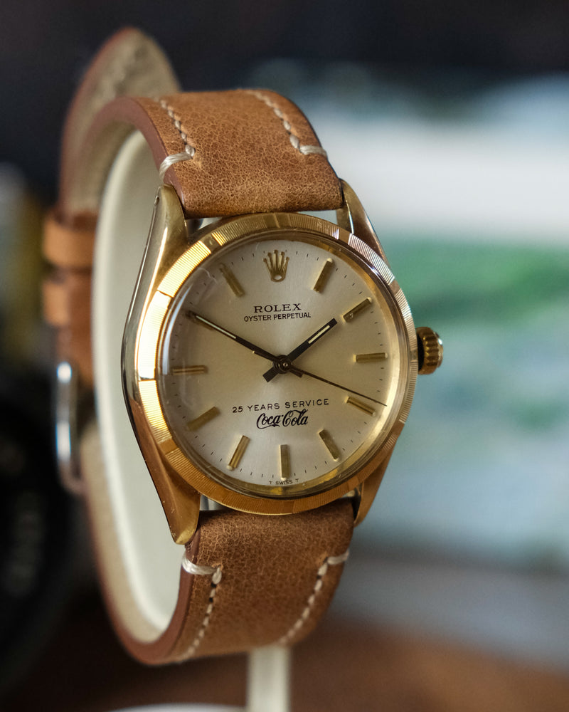 Rolex 1007 18kt gold With super rare Coca cola dial From 1963