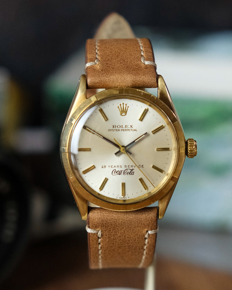 Rolex 1007 18kt gold With super rare Coca cola dial From 1963