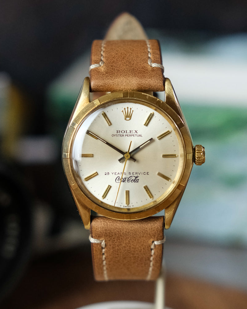 Rolex 1007 18kt gold With super rare Coca cola dial From 1963