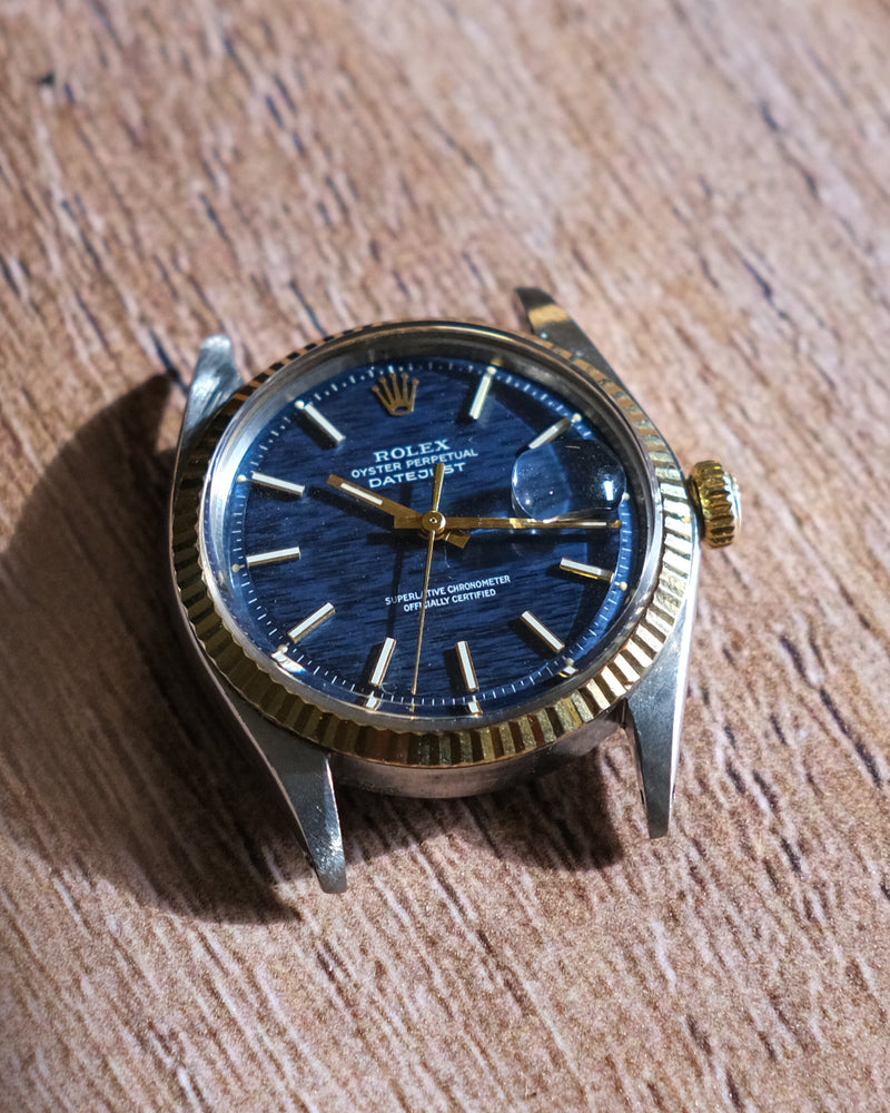 Rolex Datejust Reference 1601 2 tone Bleu Shantung Dial