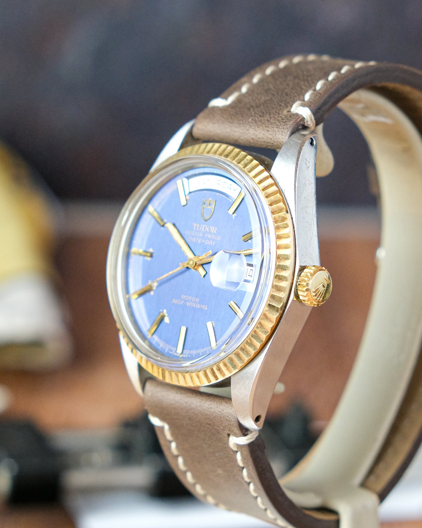 Tudor 7019/3 Date Day Blue dial – Perpetual Watch Lover (PWL)