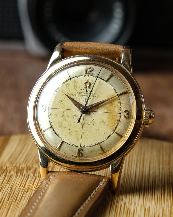 Omega bumper Yellow gold Chronometer