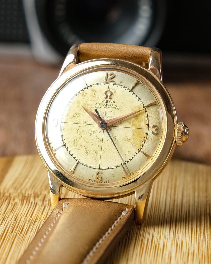 Omega bumper Yellow gold Chronometer