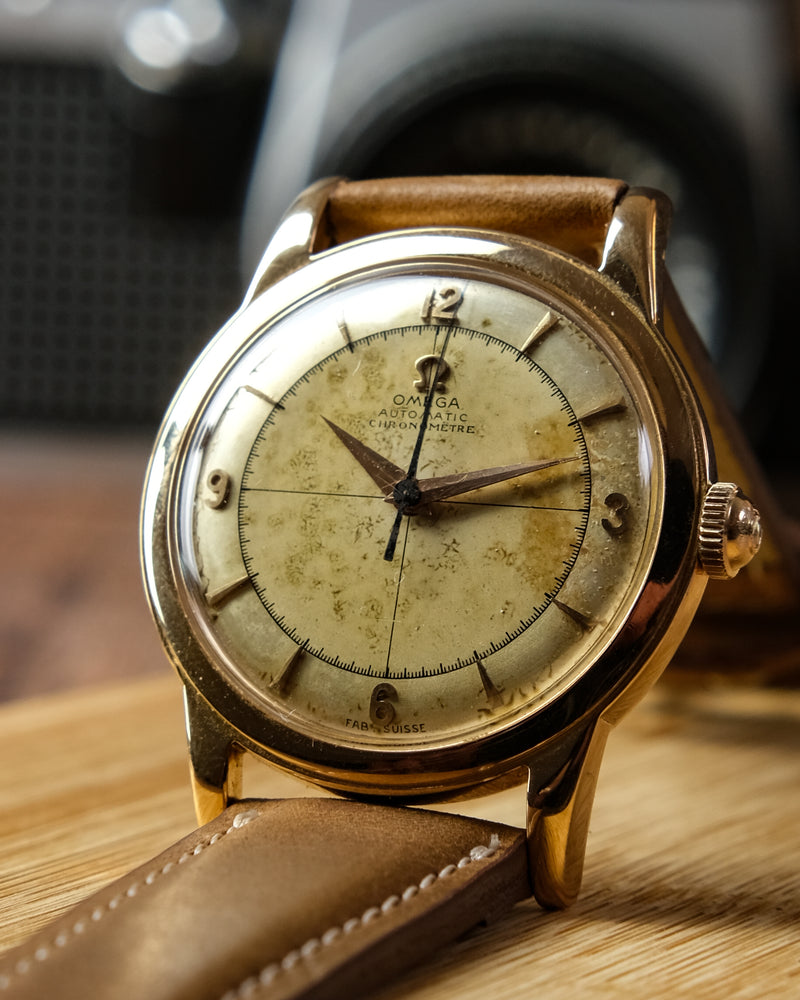 Omega bumper Yellow gold Chronometer