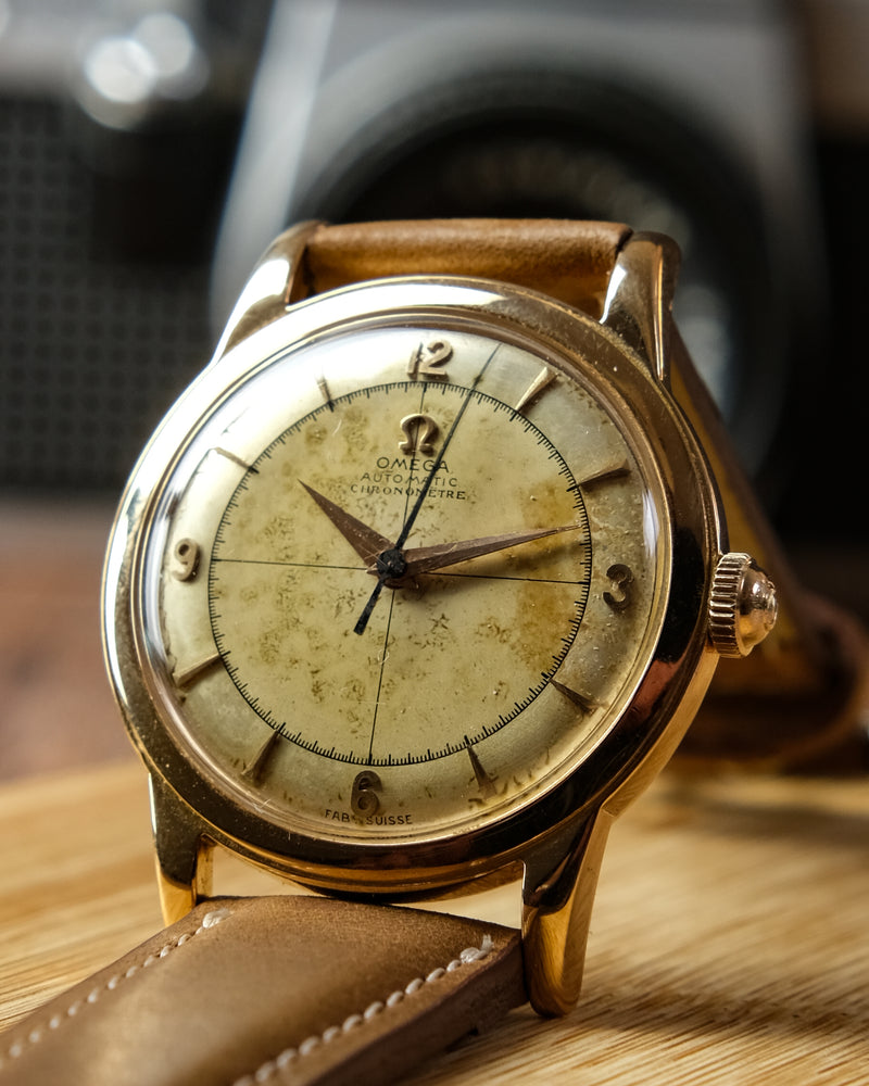 Omega bumper Yellow gold Chronometer