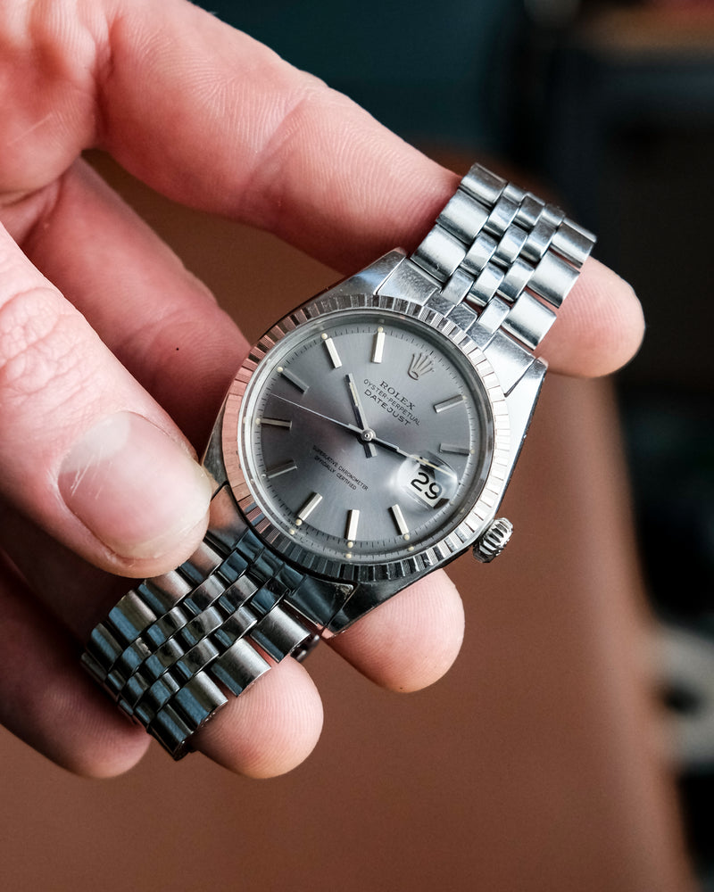 Rolex oyster perpetual datejust 1603 LAVANDER dial With Box
