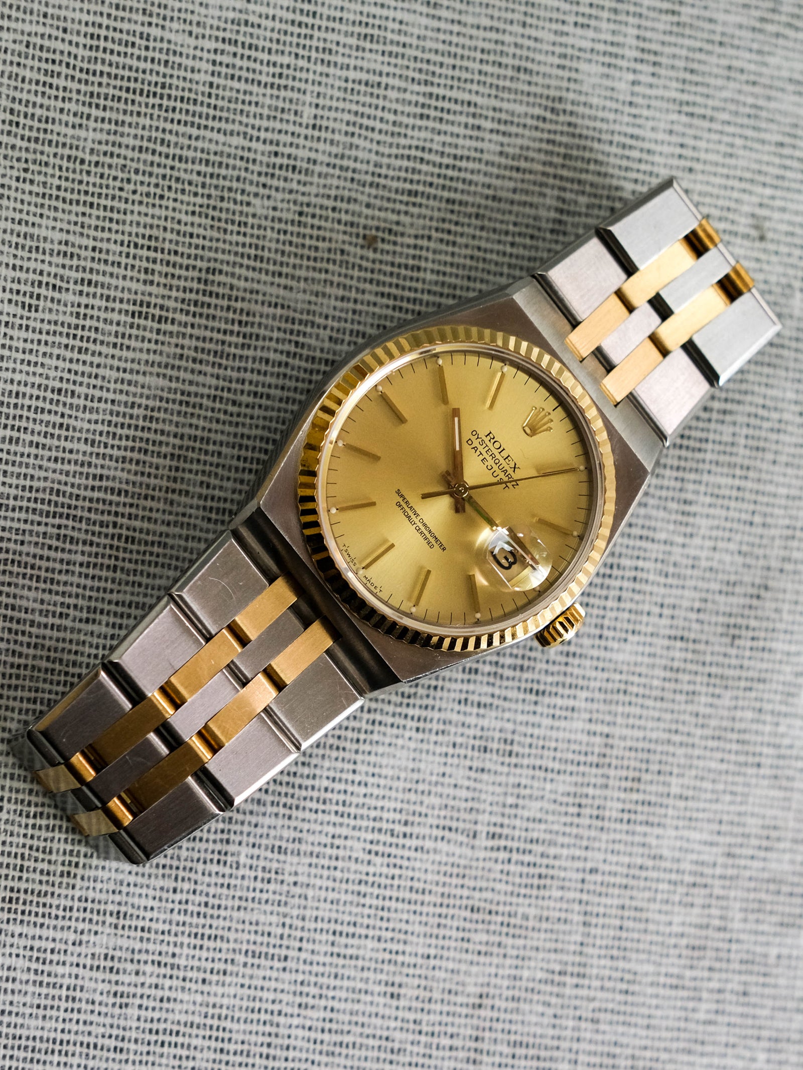 Rolex Oysterquartz 2-tone 17013 champagne dial – Perpetual