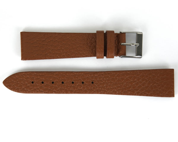 Italian brown smooth strap